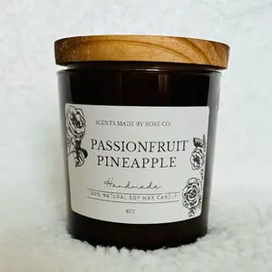 Passionfruit Pineapple Scented Candle|Gift Ideas|Housewarming Gift| Soy Wax| Candle| Passionfruit| Pineapple Scent