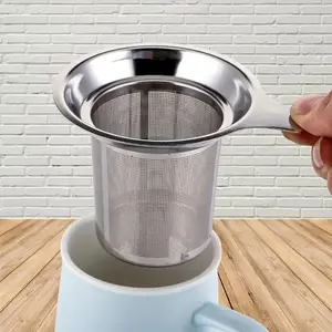 Stainless Steel Tea Strainer, 1 Count Tea Infuser, Tea Strainer, Tea Making Tool for Home Office Use, Kitchen Accessories
