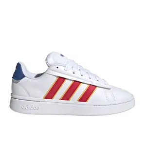 adidas Womens Grand Court Alpha 00S Lace Up Sneakers Shoes Casual - White