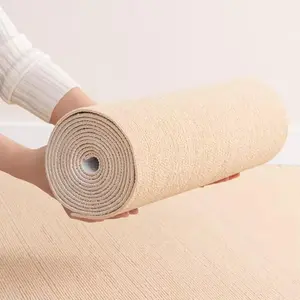 Non-Slip Solid Color Floor Mat with Pet Protection Soundproof Warmth Retention Peel and Sticker Carpet for Home/Office Use Kitchen Runner Rug Kitchen Area Rug