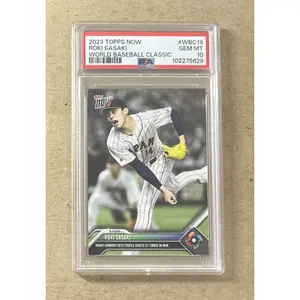 2023 Topps Now Baseball Roki Sasaki World Baseball Classic Rookie Card PSA 10