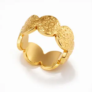 Vale & Veil — Paris | Eclat Sculptural Ring | Textured Gold Statement Ring