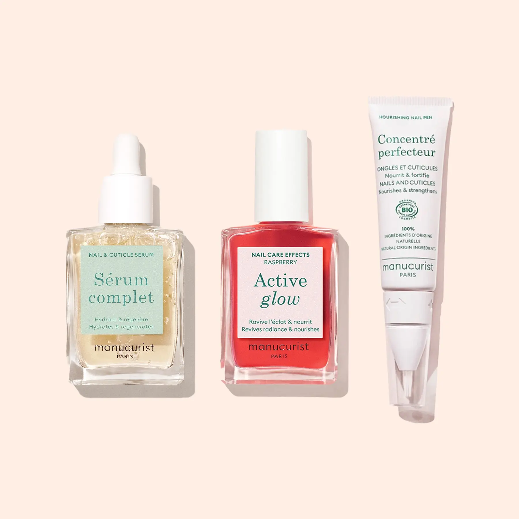 Manucurist Sensitive Nail Treatment Starter Routine - Results in 14 Days - Strengthens, Hydrates and Protects