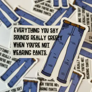 Pants Sticker New Girl Sticker Nick Miller Sticker