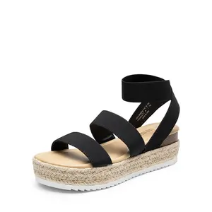 Dream Pairs Women's Espadrille Stretchy Straps Sandals