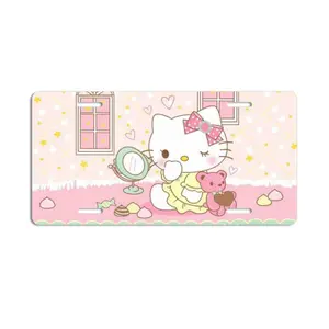 Sanrio Hello Kitty Print Licence Plate Cover with Adorable Design Featuring Kitty in Yellow Dress & Teddy Bear Unisex Accessory