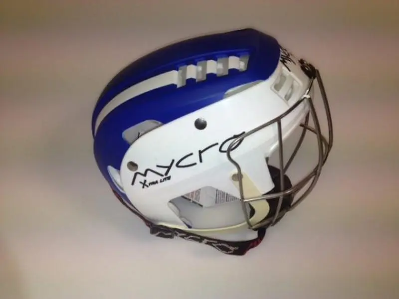 Hurling Helmet Mycro | Blue & White Stripes