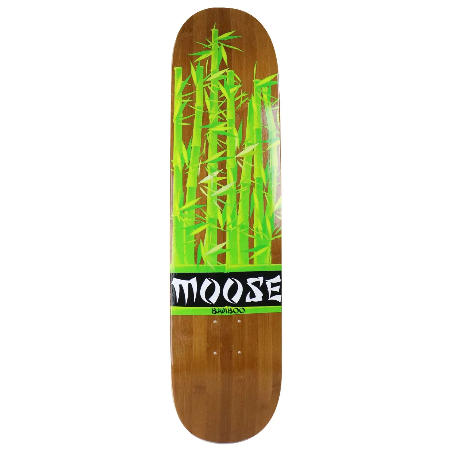 Moose Skateboard Deck Bamboo Leaves 7.75"