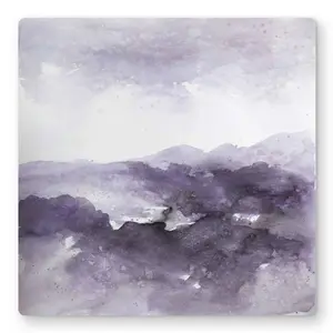 Begin Home Decor C1MP161613OBXI 16 x 16 in. Purple Cloud - Abstract Shapes Metal-Print Wall Art for Home Decor