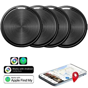 【Smart Tracking Tag 1/2/4 Pack】Multi-Device BT Trapper–Find Keys, Wallet, Luggage & More with Apple Find My Network or Google Find Hub App–Long-Life Replaceable Battery–Perfect for Travel, Pets & Everyday Use – Compatible with iOS & Android–Black/White