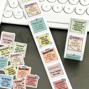 Reminder Sticky Notes Roll, 500 Sheets, Ideal for Graduation, Thanksgiving, Christmas, Laptop Journals, Envelopes, Water Bottles, Sticky Labels, Self Adhesive Label