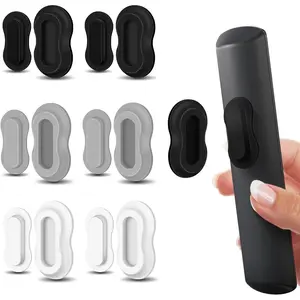 6 Pack  Remote Control Holder Wall Mount, Upgraded No Drill Self-Adhesive TV Remote Organizer, Universal Storage for TV, Fan, AC, Media & RV Accessories (Black, Grey, White)