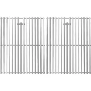 17 Inches Cooking Grates for  Depot Nexgrill 720-0830H 720-0830D 720-0783E 720-0783C for Nexgrill   4 Burner Gas Grill Grates Stainless Steel 2 Pack for 5 Burner