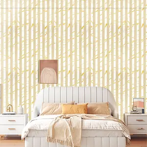 Striped Marble Texture Wallpaper Roll, Waterproof Self-Adhesive, Easy Peel and Remove, Home Decor for Living Room Bedroom Kitchen, Decorative Wallpaper