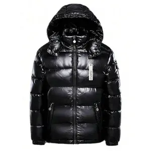 New autumn and winter men's down jacket fashionable oversized casual unisex hooded jacket warm and thick down jacket couple street wear men's clothing