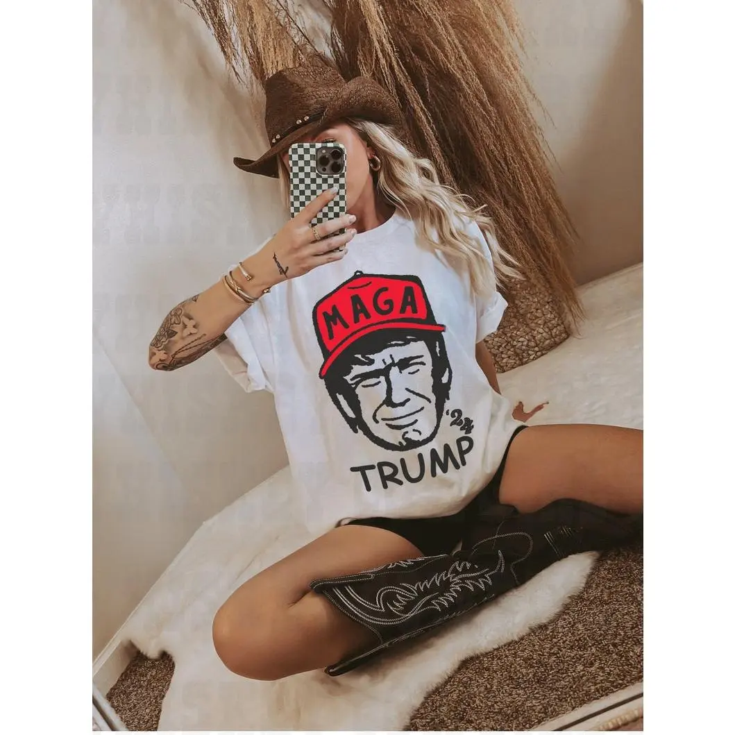 Maga Trump 24 shirt Vote Trump shirt, Trump 2024 shirt Make America Cowboy shirt 295