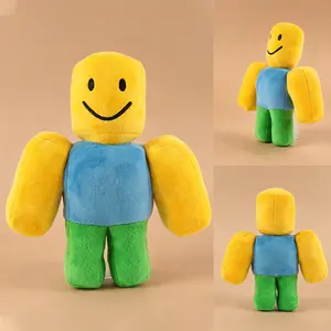 Roblox Noob Plush Toy, 26cm Soft Game Character Stuffed Doll, Perfect Valentine Gift & Holiday Decor for Gamers