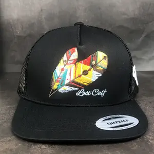 L0st Calf Embroidered Trucker Hats, Retro Style Snapback Hats, Unisex Daily Baseball Cap, Perfect Gift for Husband and Wife