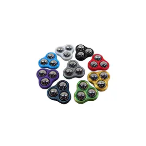 Tri-Orbiter Pocket Fidget, Pocket Spinner, Metal Ball Sensory Roller, Table Top Spinner, Gyro Spinner