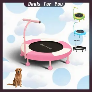 [New Arrival]36'' Kids Trampoline, Cute Indoor/Outdoor Mini Trampoline with High-Quality Springs, Safe for Ages 3–8, Quiet Jumping for Motor Skills & Birthday Gifts