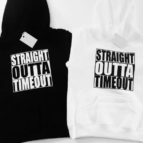 Toddler Baby Long Sleeve Hoodie Pullover Funny Letter Print Cotton Casual Hooded Sweatshirt Kids Girl Boy Fall Winter Clothes Outfits
