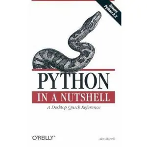 USED Book - Python in a Nutshell by Alex Martelli (Paperback) - english
