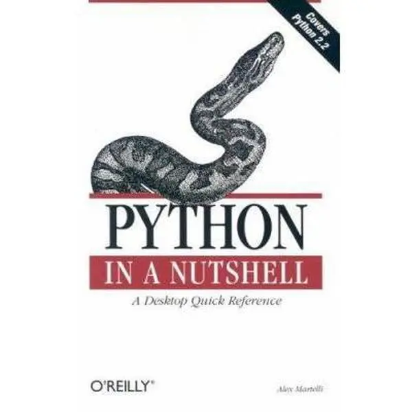 USED Book - Python in a Nutshell by Alex Martelli (Paperback) - english
