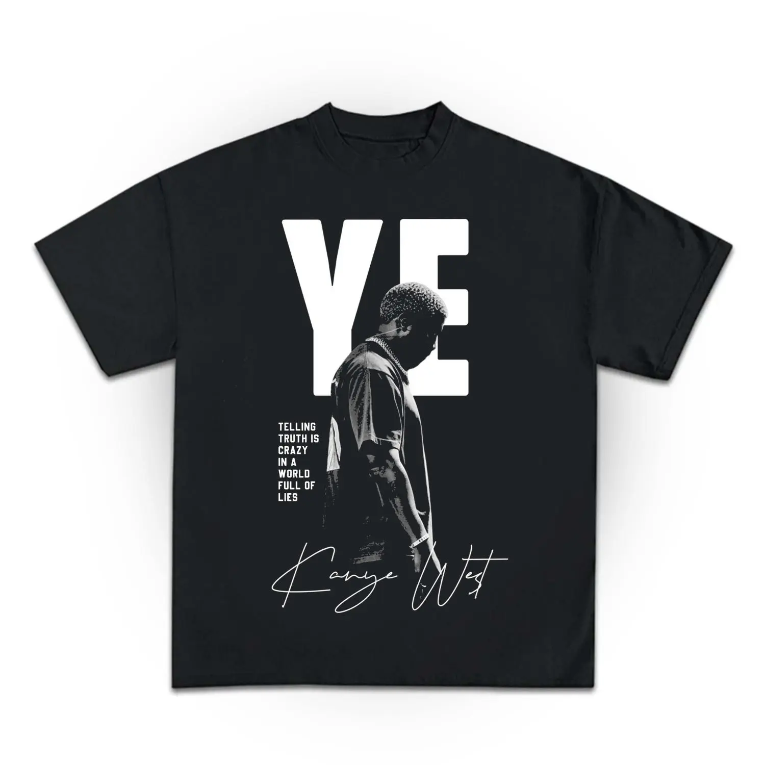 Kanye Retro Shirt Vintage 90s Graphic Style T-Shirt, Kanye T Shirt, Rapper Shirt, Unisex Heavy Cotton Tee