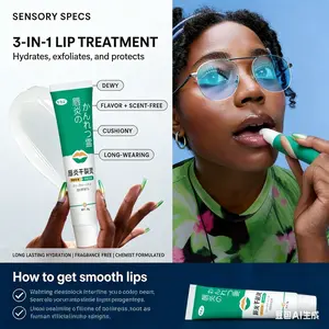 Experiment Softwear Smoothing Lip Treatment Balm - 24hr Hydration with Squalane, Glycerin, & Pomegranate Sterols - Intensive Moisture & Repair for Extra Dry, Flaky Lips - Vegan Lip Balm, .34 FL OZ