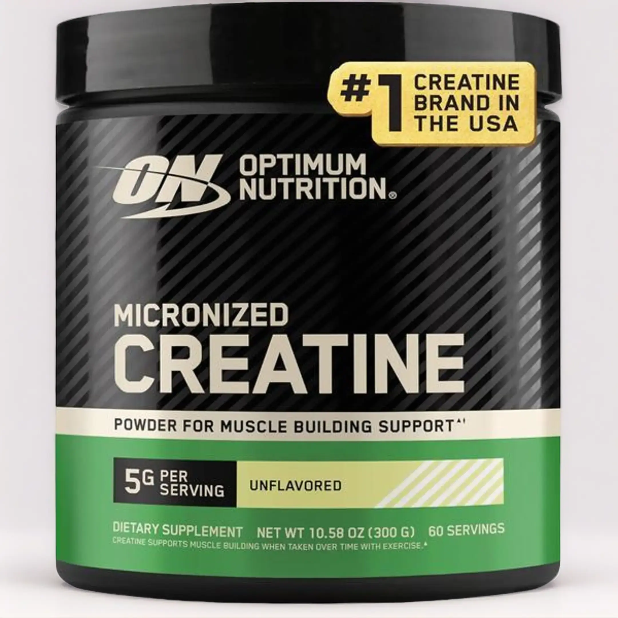 Optimum Nutrition Micronized Creatine Monohydrate Powder, Unflavored, 60 Servings, 300 Grams (Packaging May Vary)