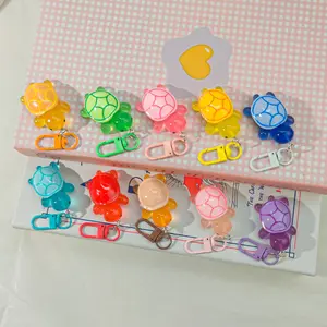 Cute Turtle Keychains Glow-In-The-Dark Colorful Sweet Girlfriends Couple Gift, Creative Birthday Present, Holiday Decoration