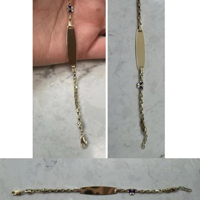 Esclava en talla 6” oro 14K