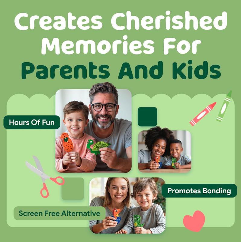 Mumaloo Craft Box for Kids Ages 3-8 – 10 Mess-Free Arts & Crafts Activities, DIY Toys with All Materials Included – Boosts Creativity & Fine Motor Skills