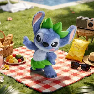 MINISO Disney Stitch By Your Side Series Blind Box | Premium Flocked Fuzzy Texture Figure | Kawaii Desktop Companion | 2026 H1 Aesthetic Room Decor | Official Licensed CPSC Certified Surprise Gift