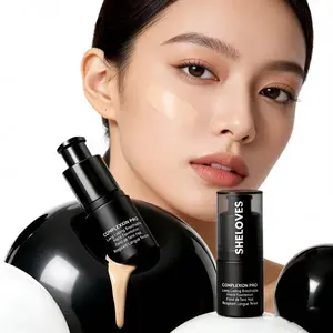Sheloves Matte Super-Blendable Liquid Foundation Longwear Oil Control Full Coverage with Matte Finish Face Makeup 4 Colors