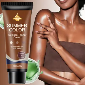 SUMIFANG Self-Tanning Moisturizer (80g), Hyaluronic Acid + Collagen Peptides + Vitamin C — Hydrate While You Tan, Silky-Smooth, Easy to Spread, Non-Streaking, Flawless Sunless Tanning, Buildable for Deeper Color, Suitable for Entire Body