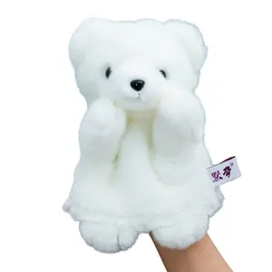 Aquarium Animal Puppets, Polar Bear Plush Toy Stuffed Animal, Storytelling and Role-Playing Puppets, Winter Warm Gloves, Birthday Gift, Holiday Gift