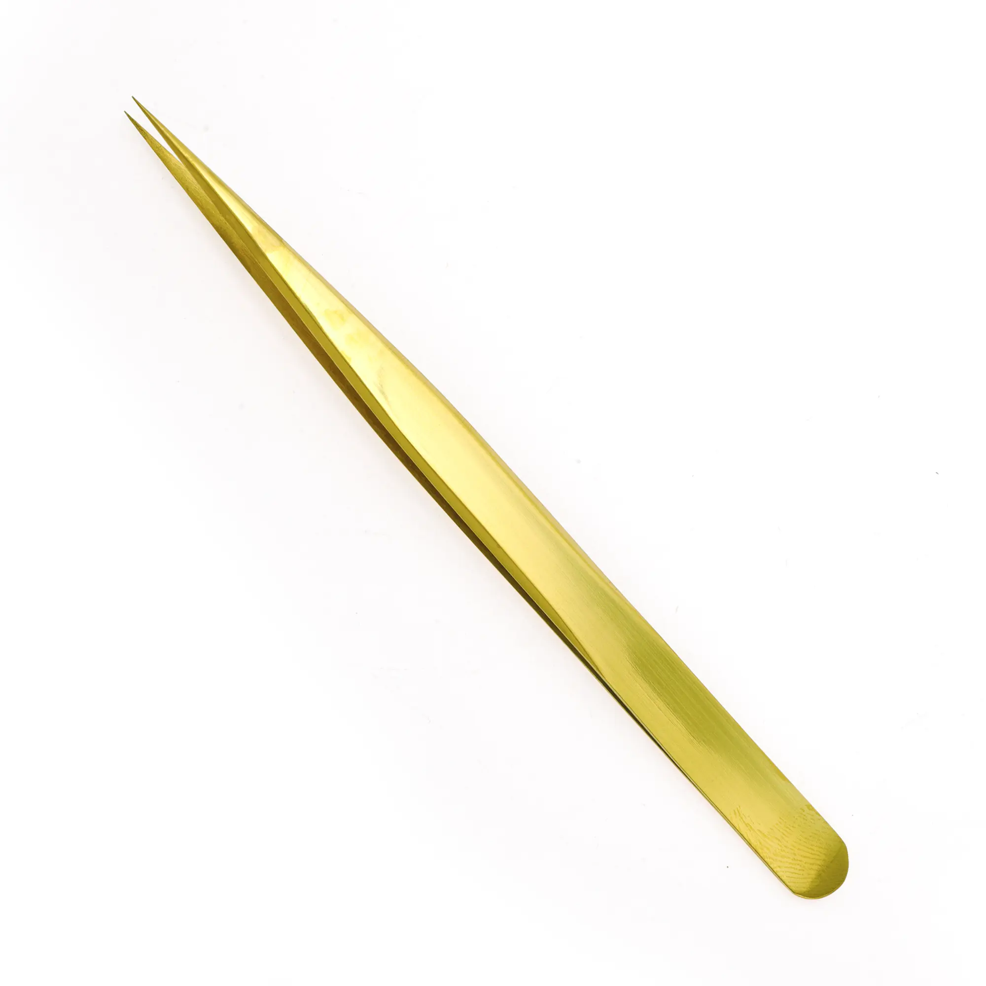 VOCOSTE Women's Peacock Eyelash Extension Tweezers for Vacation Gold Tone