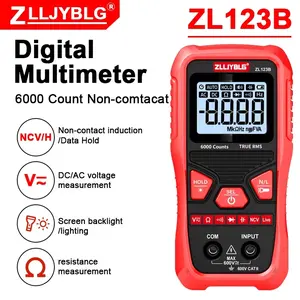 4000 Counts Digital Smart Multimeter Transistor Tester True Rms Automatic Capacitance Measurement Temperature Resistance Test Instrument