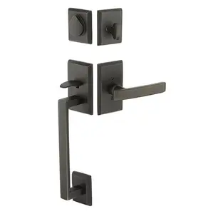 Emtek 450421CRLH Dummy , Rustic Modern Rectangular Sectional Tub Entry , Cimarron Lever , LH