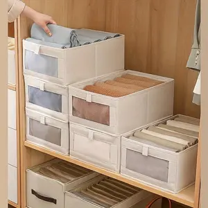 Foldable Fabric Storage Box, Ideal for Bras, Underwear, Socks, Clothes, Space-Saving Drawer Organizer, Closet Organizer, Increases Storage Space