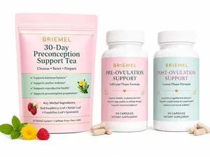 Women’s Daily Wellness Capsules & Herbal Tea Set Morning & Evening Support Routine (3 Piece Set, 30 Day Supply)