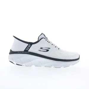 Skechers Slip-ins D'Lux Walker Rezinate Mens White Lifestyle Sneakers Shoes