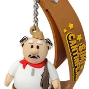 Doctor Simi Cantinflas Llavero Keychain - Unique Silicone Collectible Figure with Character Features, Ideal for Keychains and Decor