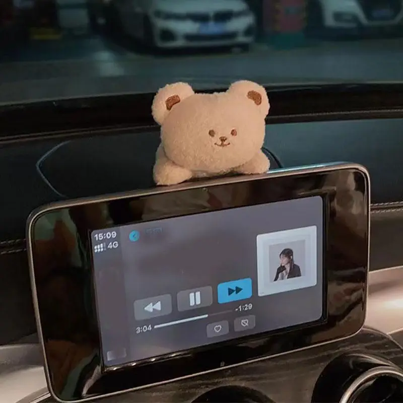 Cute Mini Animal Design Car Ornament, 1 Count Cartoon Animal Design Car Ornament, Car Interior Decoration Accessories for Women & Girls