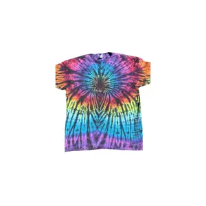 T-Shirts - Colorful Tie-Dye Design with Colorful Patterns - Short Sleeve Crewneck Shirt  - Soft and Stylish Wear