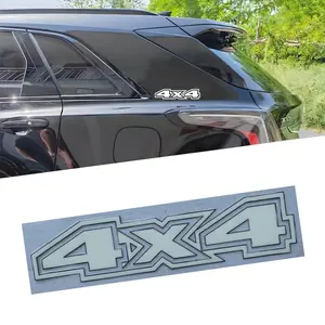 2PCS Car Stickers 4x4 Car Badge Emblems - Durable Exterior Accessories for Off-Road SUVs and All Vehicles