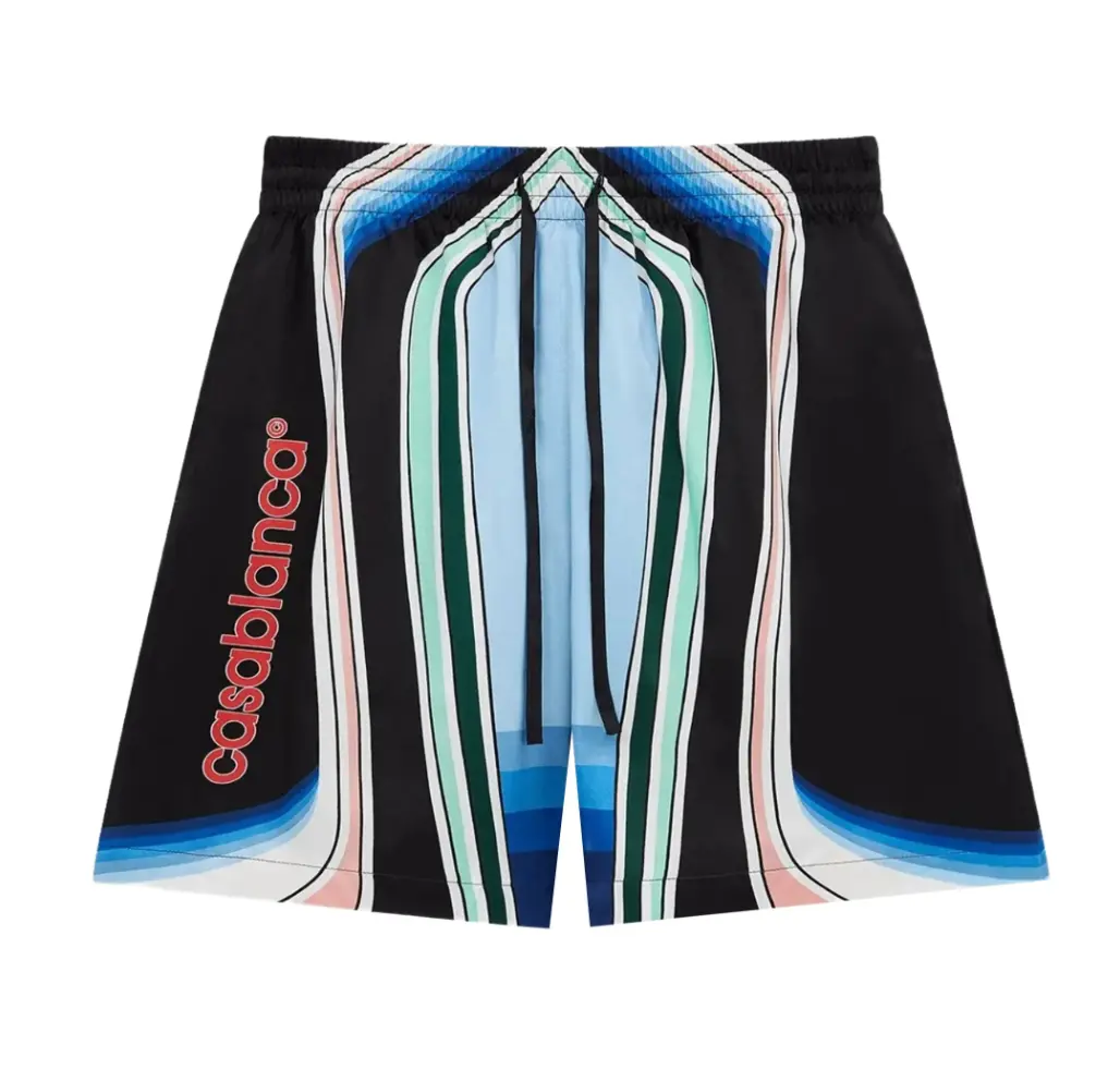 Casablanca Graphic Mountain Silk Shorts Large Brand New