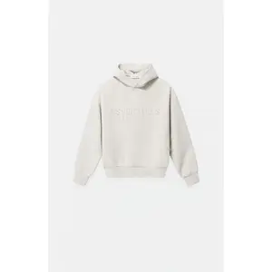 Fear of God ESSENTIALS Kids Heather Oatmeal Embossed Classic Hoodie