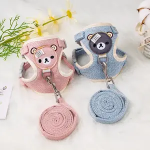 Dog Harness Leash Vest Style for Small Dogs & Cats – Teddy, Bichon, Rabbit Walking Lead Pet Supplies